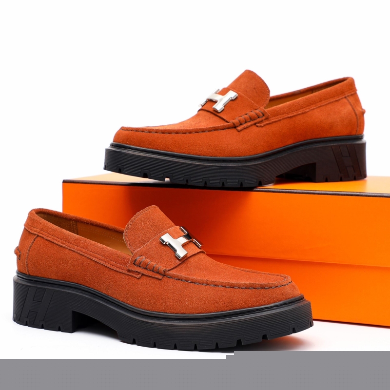 H**mes leather shoes